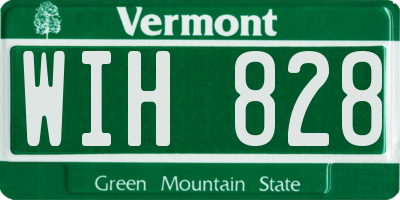 VT license plate WIH828