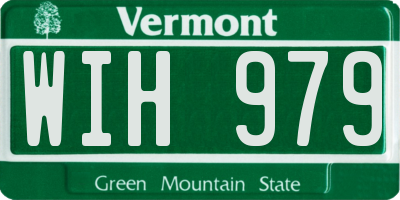 VT license plate WIH979