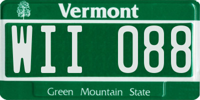 VT license plate WII088