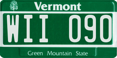 VT license plate WII090
