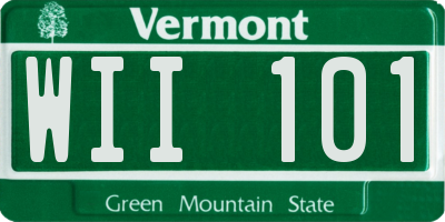 VT license plate WII101