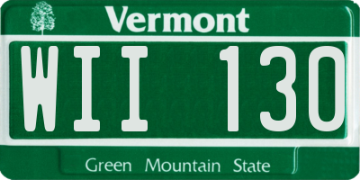 VT license plate WII130