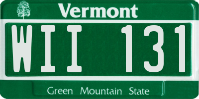 VT license plate WII131