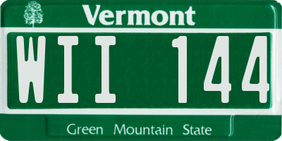 VT license plate WII144