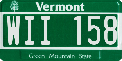 VT license plate WII158