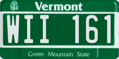 VT license plate WII161