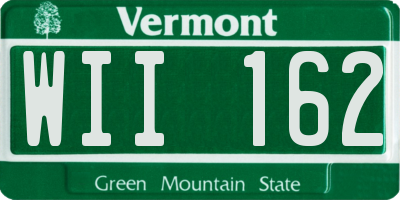 VT license plate WII162