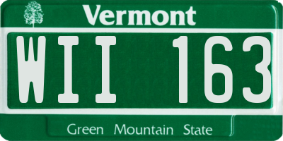 VT license plate WII163