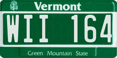 VT license plate WII164