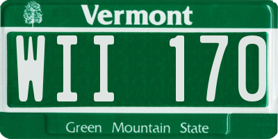 VT license plate WII170