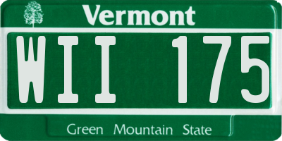 VT license plate WII175