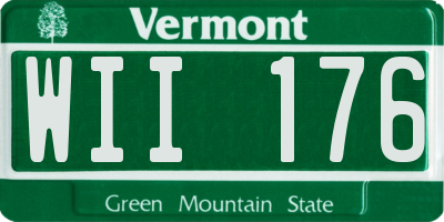 VT license plate WII176