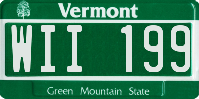VT license plate WII199