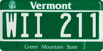 VT license plate WII211