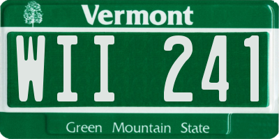 VT license plate WII241