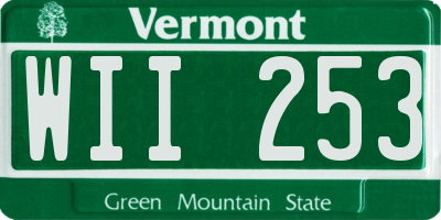 VT license plate WII253