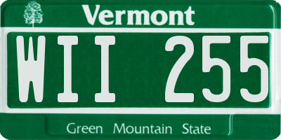VT license plate WII255