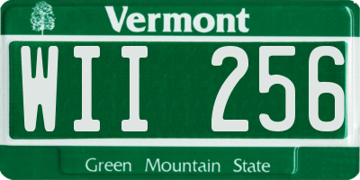 VT license plate WII256