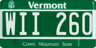 VT license plate WII260