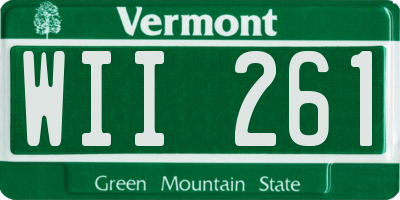 VT license plate WII261