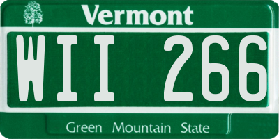 VT license plate WII266