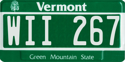 VT license plate WII267