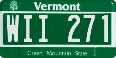VT license plate WII271