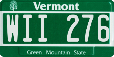 VT license plate WII276