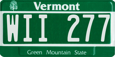 VT license plate WII277