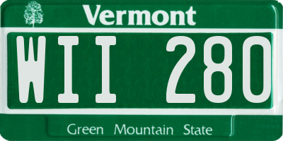 VT license plate WII280