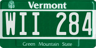 VT license plate WII284