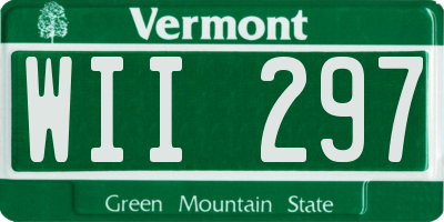 VT license plate WII297