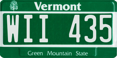 VT license plate WII435