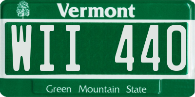 VT license plate WII440