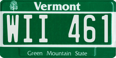 VT license plate WII461