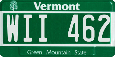 VT license plate WII462