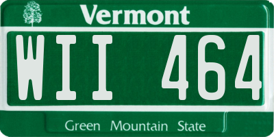 VT license plate WII464