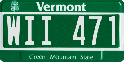 VT license plate WII471