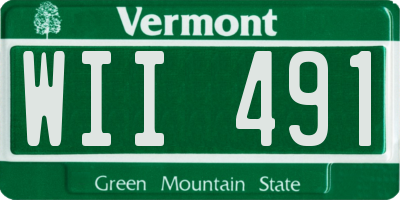 VT license plate WII491