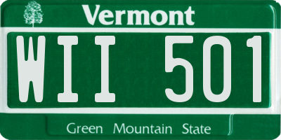 VT license plate WII501
