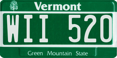 VT license plate WII520