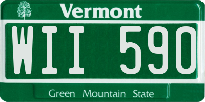 VT license plate WII590
