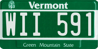 VT license plate WII591