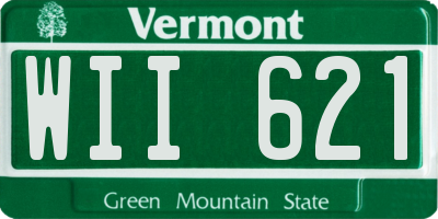 VT license plate WII621