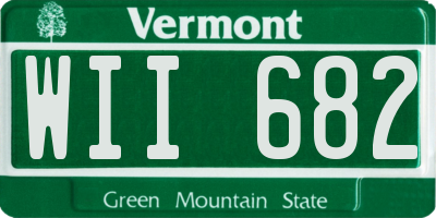 VT license plate WII682