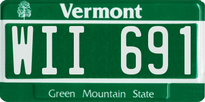 VT license plate WII691