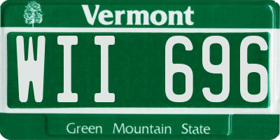 VT license plate WII696