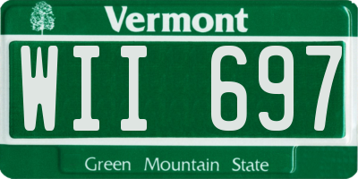 VT license plate WII697