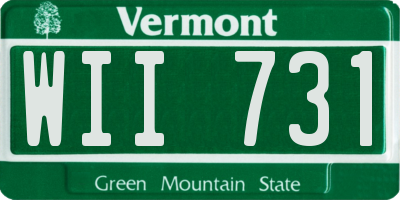 VT license plate WII731