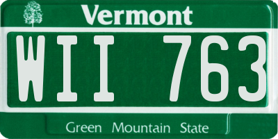 VT license plate WII763